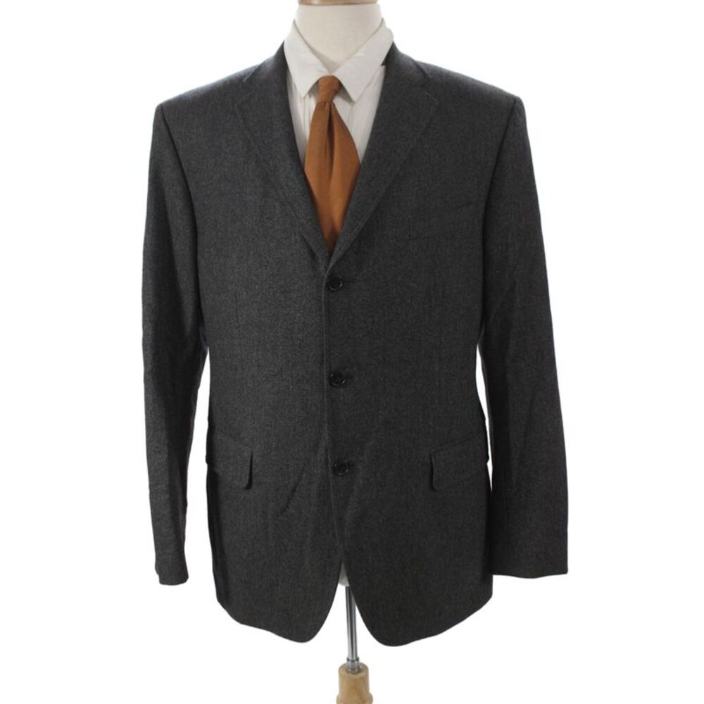 Ralph Lauren Rugby Mens Gray Virgin Wool Blazer Size 42
